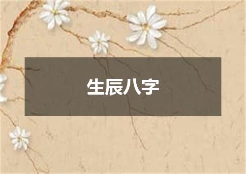 生辰八字