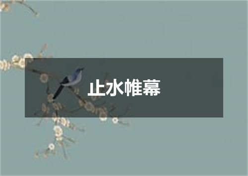 止水帷幕