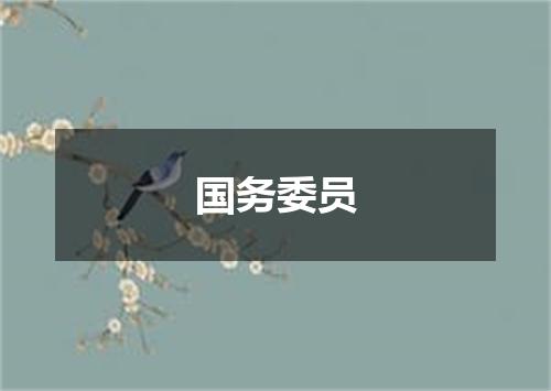国务委员