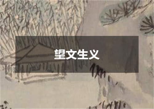望文生义
