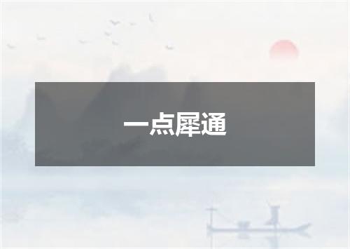 一点犀通