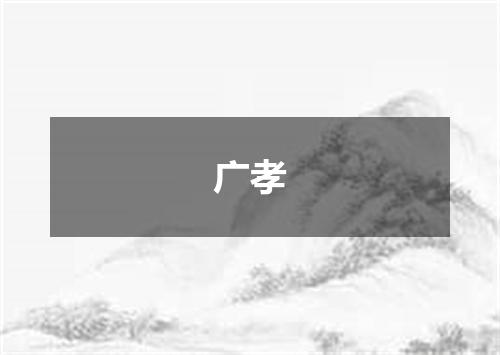 广孝