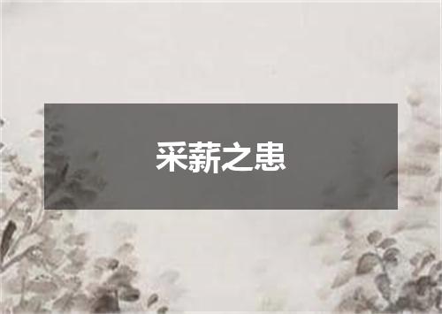 采薪之患