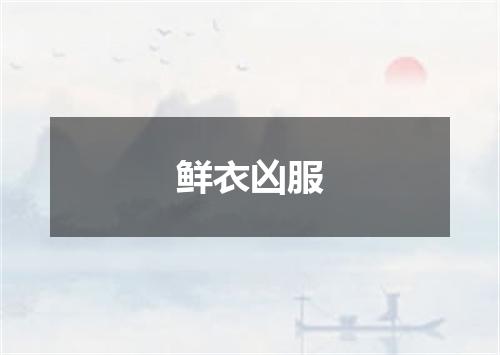 鲜衣凶服