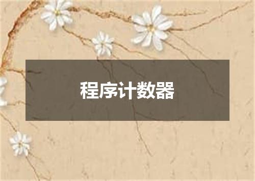 程序计数器