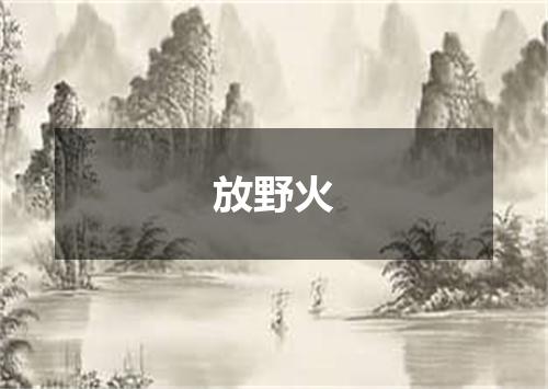 放野火