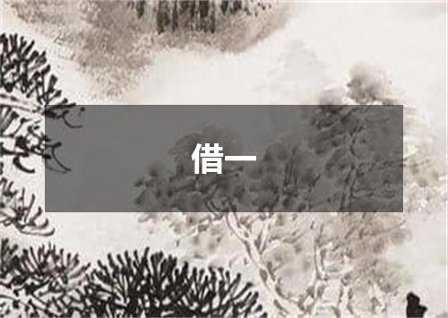 借一