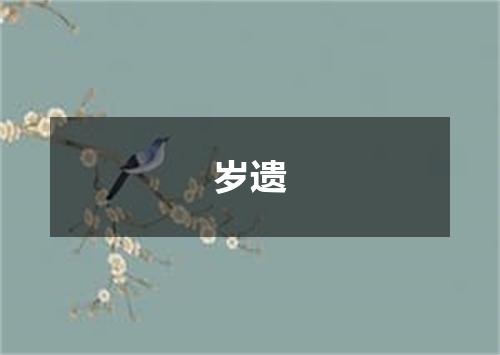 岁遗