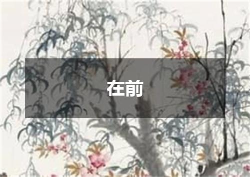 在前