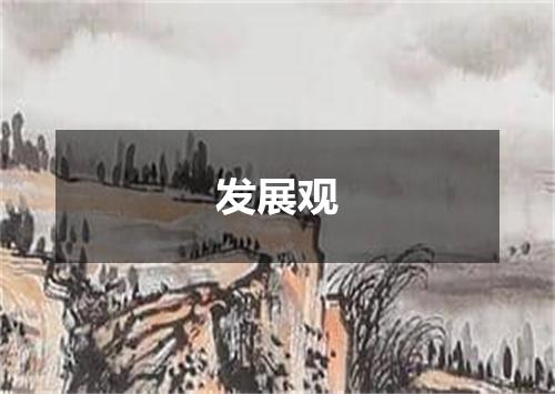 发展观