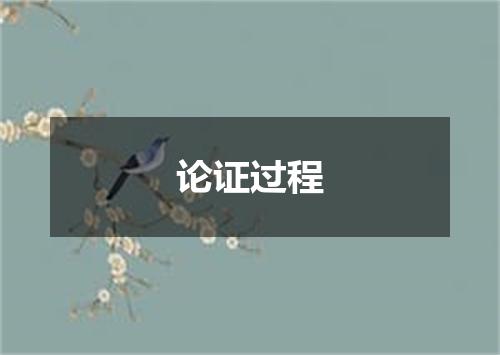 论证过程