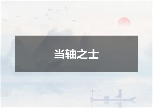 当轴之士