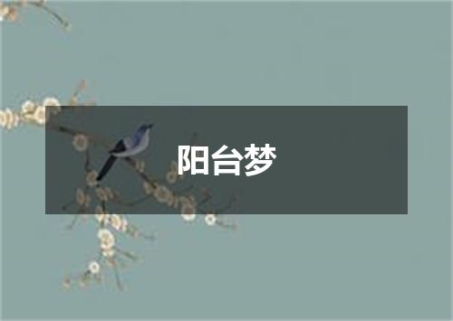阳台梦