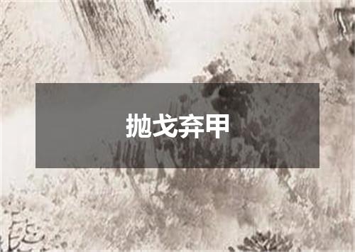 抛戈弃甲