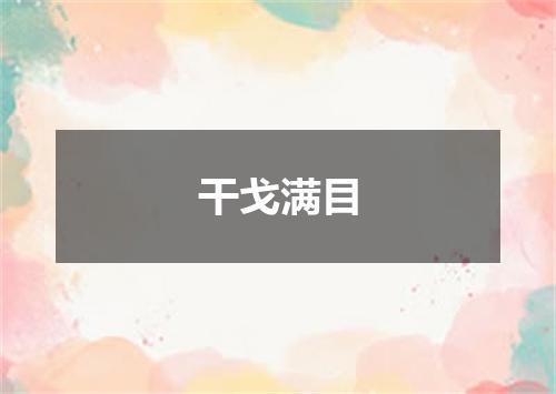 干戈满目