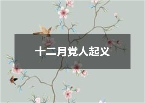 十二月党人起义