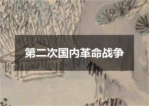 第二次国内革命战争
