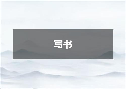 写书