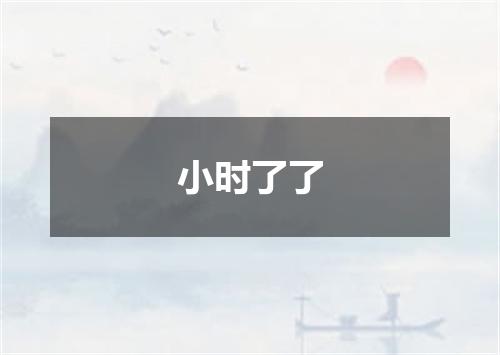 小时了了