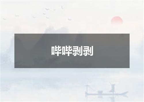 哔哔剥剥