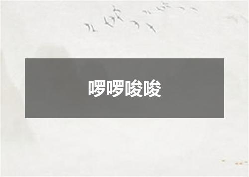 啰啰唆唆