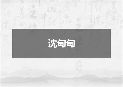 沈甸甸