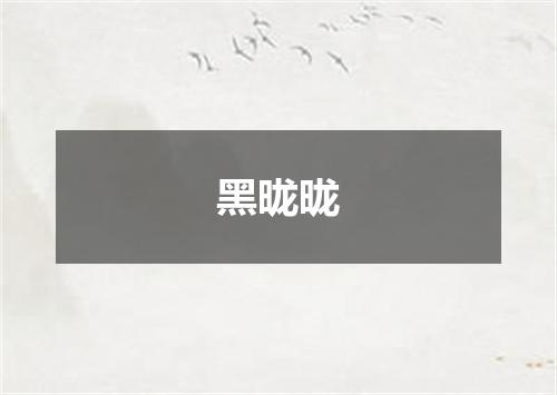 黑昽昽