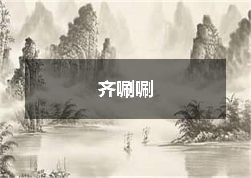 齐唰唰