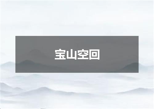 宝山空回