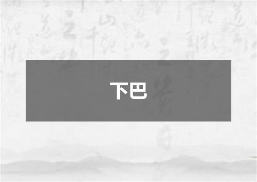 下巴