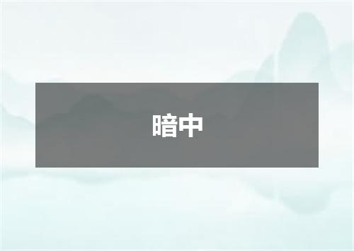 暗中