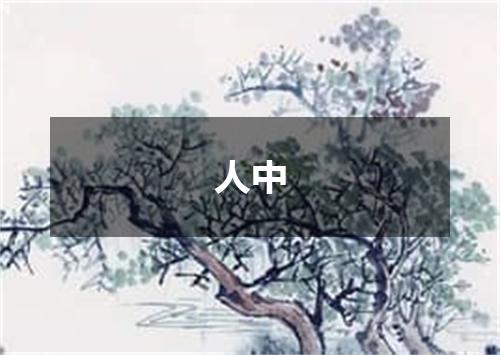 人中