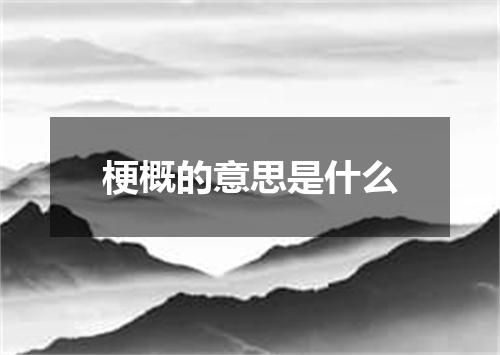 梗概的意思是什么