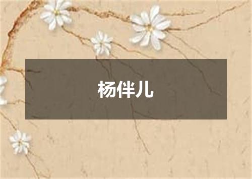 杨伴儿