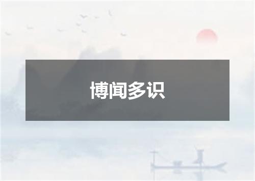 博闻多识