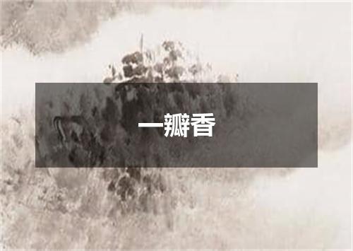一瓣香