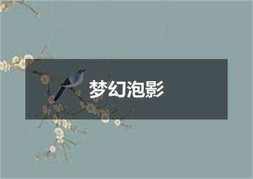 梦幻泡影