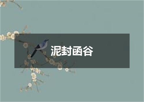 泥封函谷