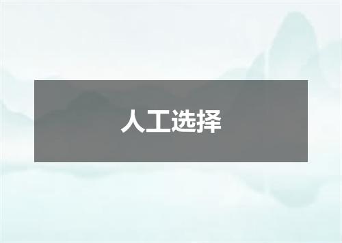 人工选择
