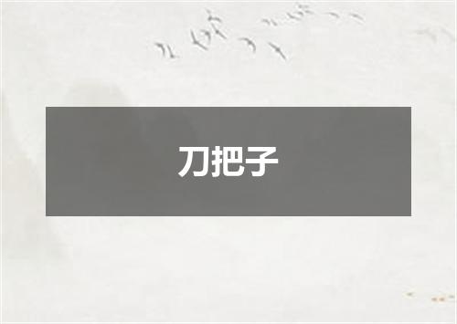 刀把子