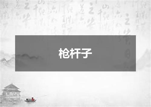 枪杆子