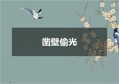 凿壁偷光
