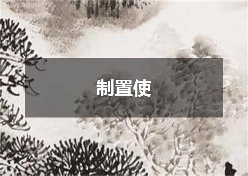 制置使