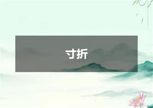 寸折