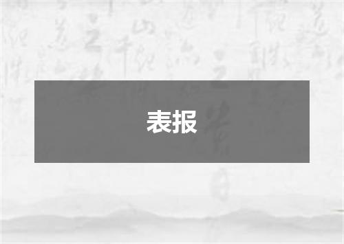表报