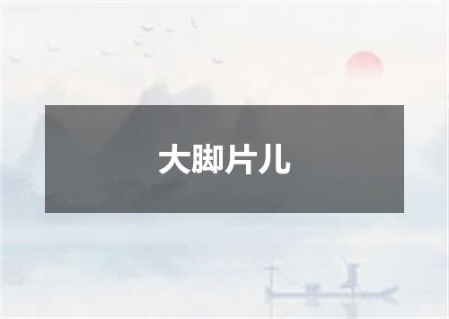 大脚片儿