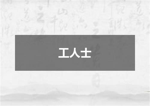 工人士
