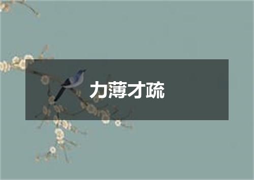 力薄才疏