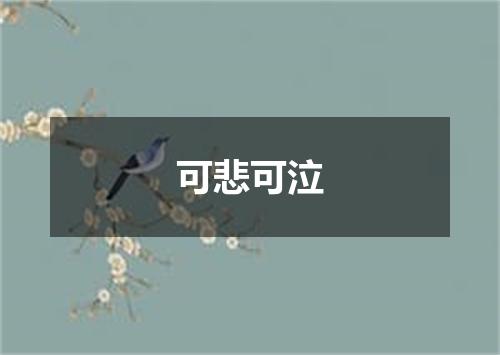 可悲可泣