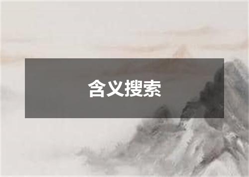 含义搜索